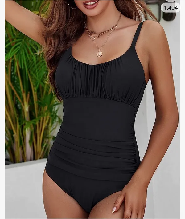 One Piece Swimsuit for Women Tummy Control Bathing Suits Ruched Swimwear - Image 6