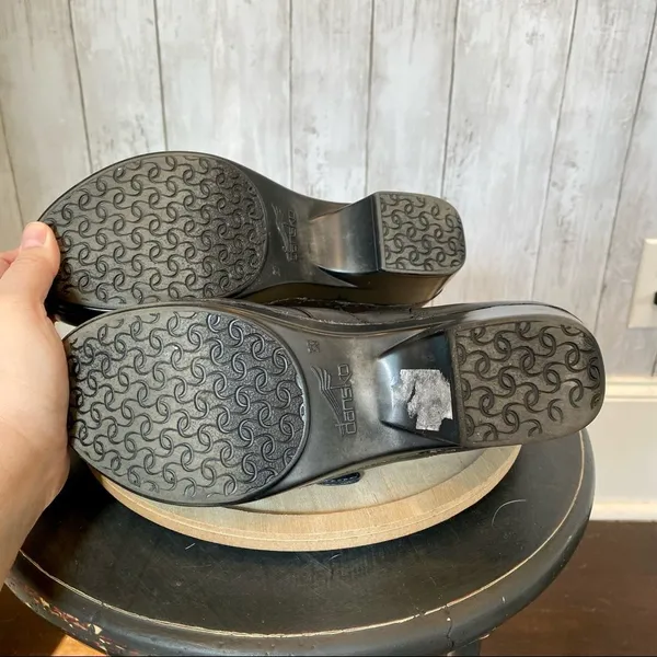 Dansko Leather Buckle Strap Clogs - Image 5