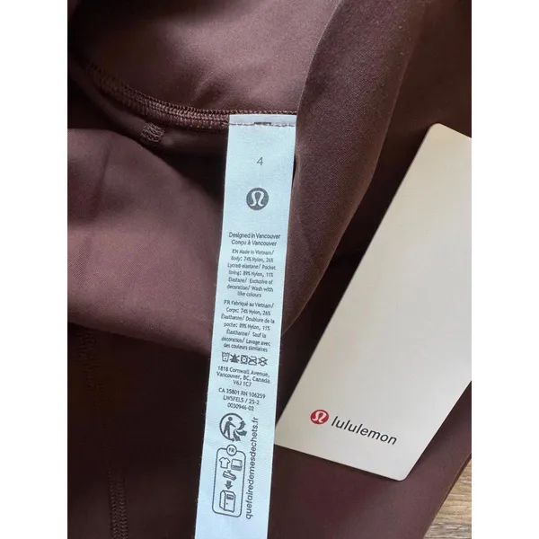 Lululemon Wunder Under SmoothCover High Rise 25” Lava Cake Size 4 NWT - Image 6