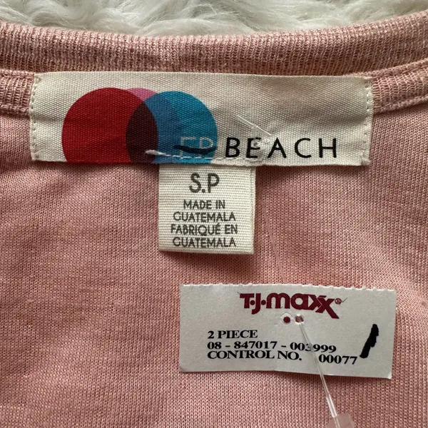 Free People FP Beach Sweater Bi-Coastal Cardigan Duster Papaya Sun Sz S - Image 10