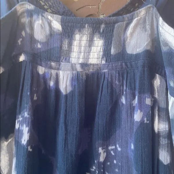 Lucky Brand Navy Blue Floral Maxi Dress - Image 6