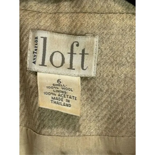 Loft Ann Taylor wool blazer size 6 - Image 3