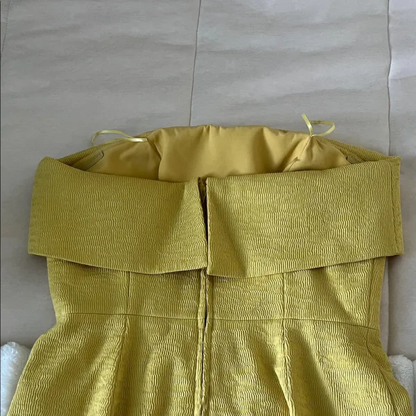 C/MEO Collective Mustard Strapless Mini Dress - Image 7