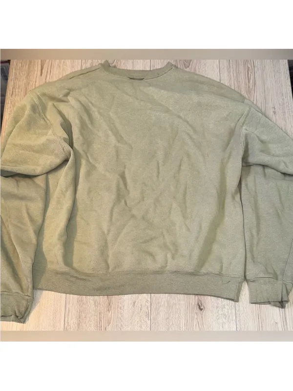 Champion Crewneck Sweatshirt in Sage Green - Image 2