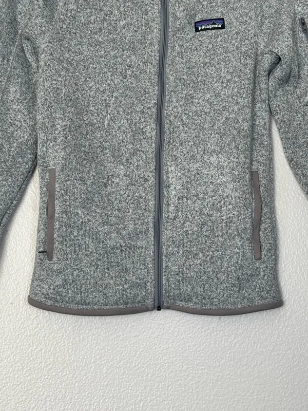 Patagonia Gray Marked Better Sweater Full Zip Fleece Jacket Size Small - Image 4
