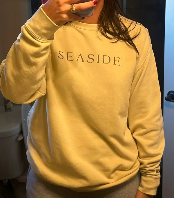 Yellow Seaside Comfort Colors Sweatshirt - Image 2