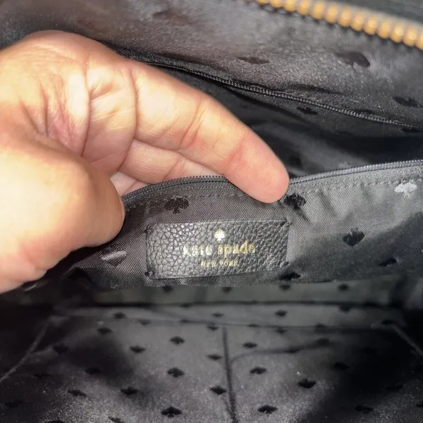 Women’s Kate Spade Monet Large Triple Tote Black Flawed - Image 7