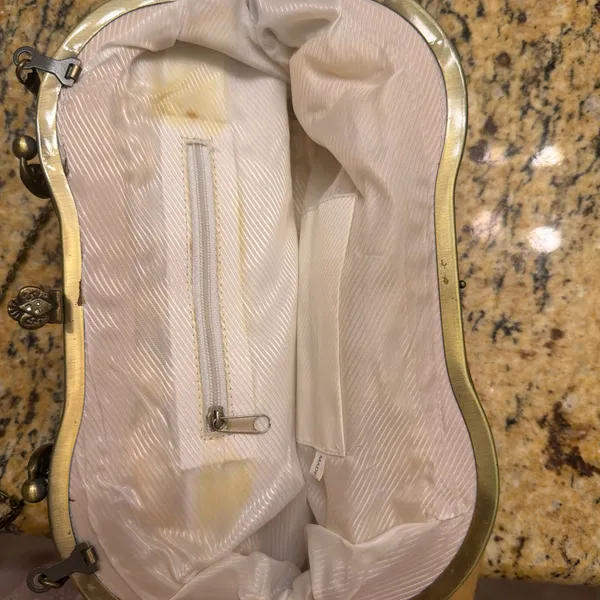 Vintage purse Yellow - Image 6