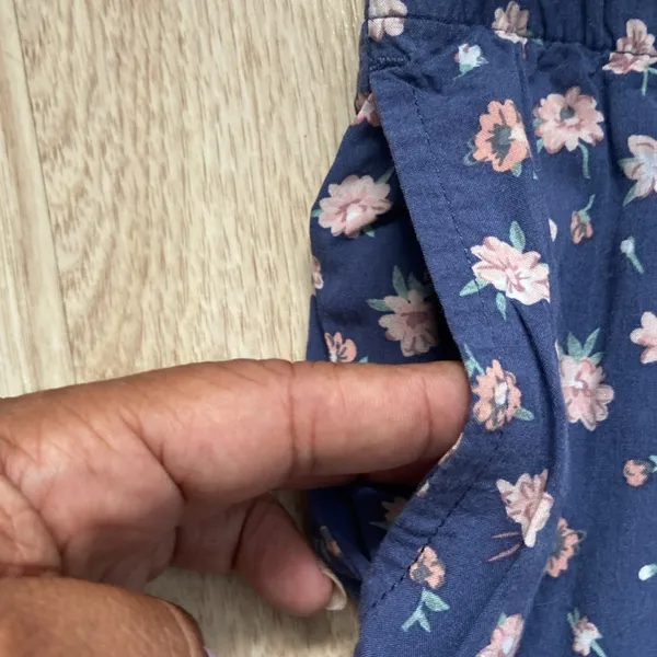 Garage Blue Floral Flowy Shorts Size Small - Image 3
