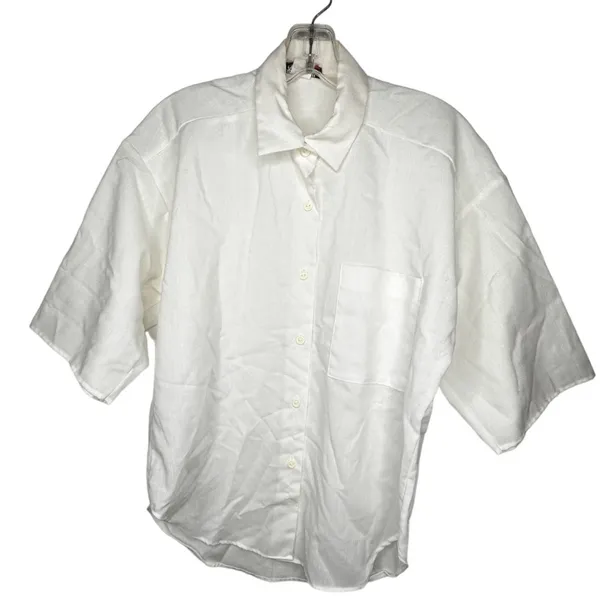 Vintage Rhapsody‎ White Blouse Size M - Image 2