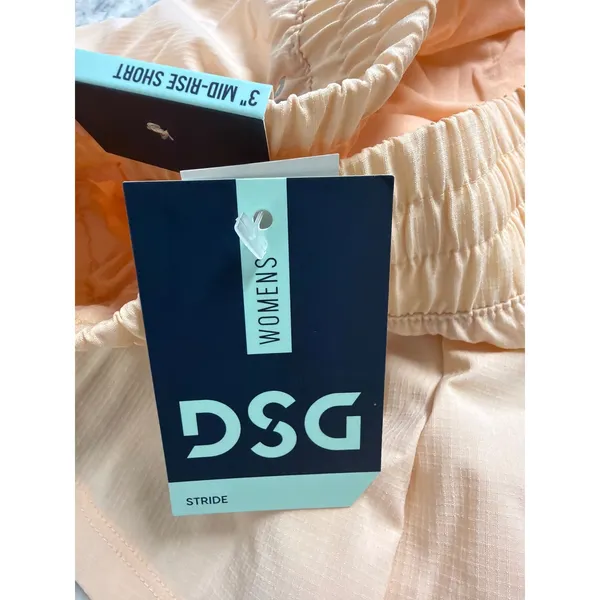 DSG Womens Stride 3 Inch Mid-Rise Shorts Peach DAW14200R‎ - Image 6