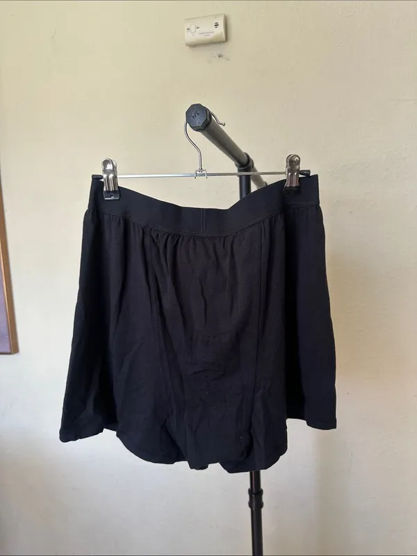 SKIMS NWT Boyfriend Loose Fit Boxer Shorts Onyx Black Comfy Lounge Soft Size S - Image 5