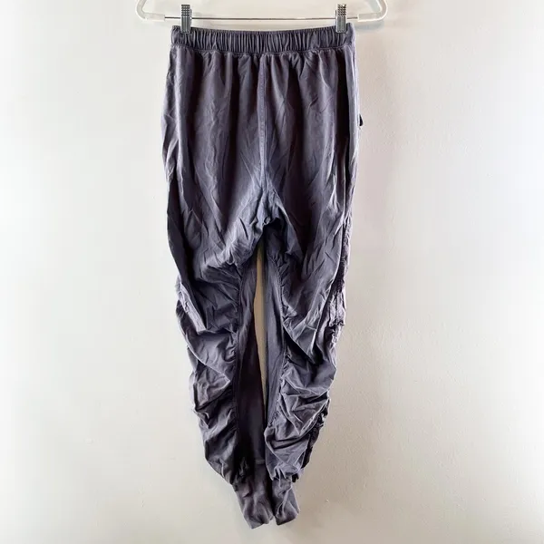 FP Movement Drawstring Waist Pull On Ruched Jogger Pants Purple Blue XS - Image 4