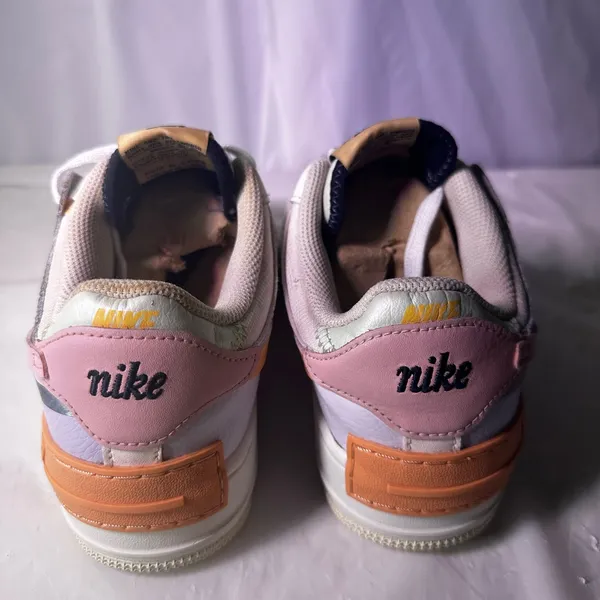 Nike Women's Air Force 1 Shadow - Cream and Pink - Image 9