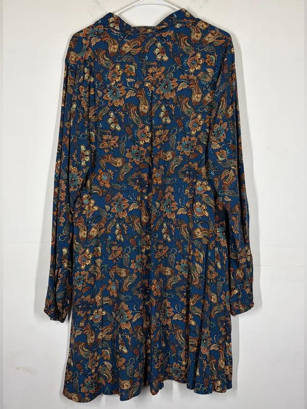 NWT Natural Life Floral Paisley Mini Dress Size XL - Image 3