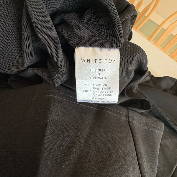 White Fox Black Bustier mini dress black Medium - Image 11