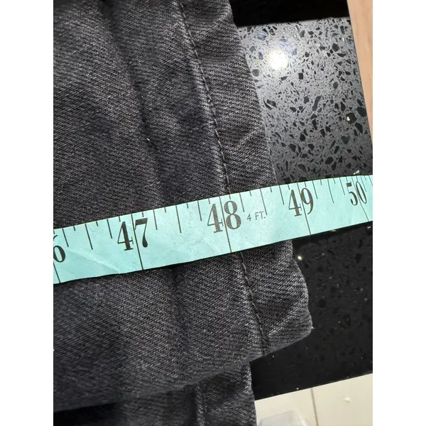 We The Free Free‎ People Women XS Black Denim Overalls Straight Leg OB1141498 - Image 7