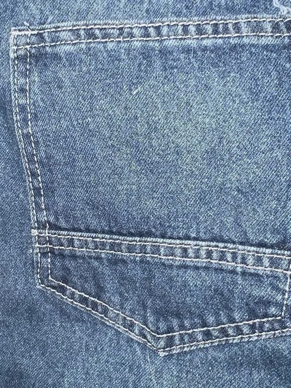 Blue High-waisted denim jeans striaght - Image 7