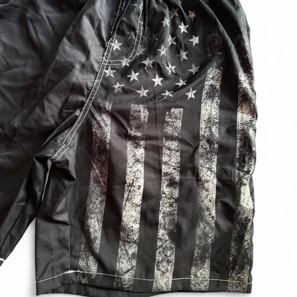 FT Fenteng Distressed Flag Swim Trunks — Size L — NWT - Image 2