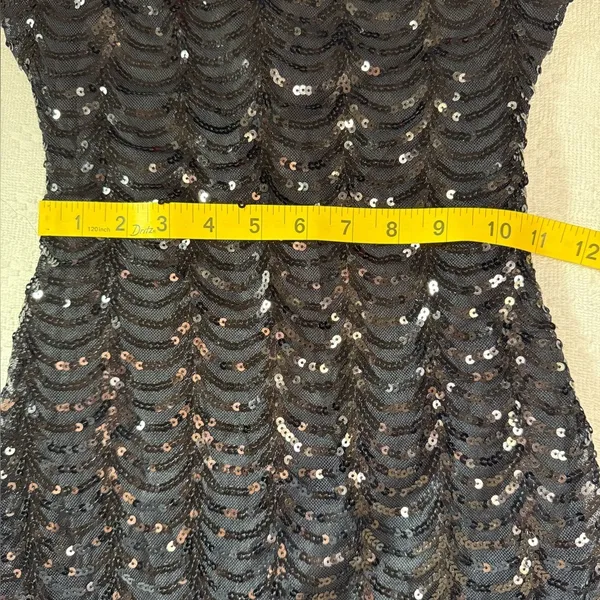 Lulus Elegant Black Sequin Dress - Image 5