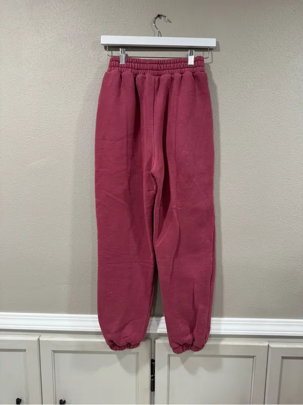 Comfrt Minimalist Sweatpants Berry - Image 5