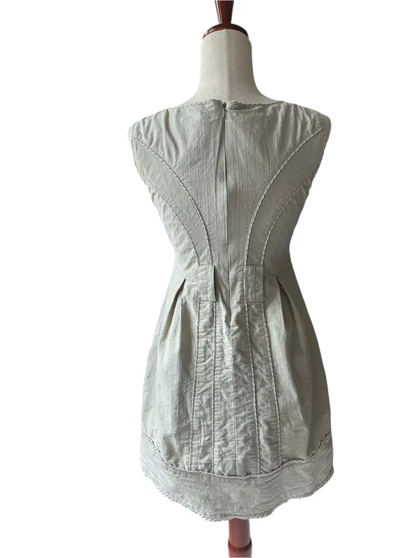 Anthropologie Brand Y2K Beaubois utility button-front mini dress - Image 4