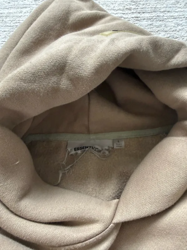 ESSENTIALS Hoodie in Brown (Size Large) - Image 4