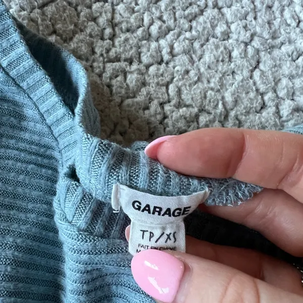 Garage Light Blue Long Sleeve Top - Image 3