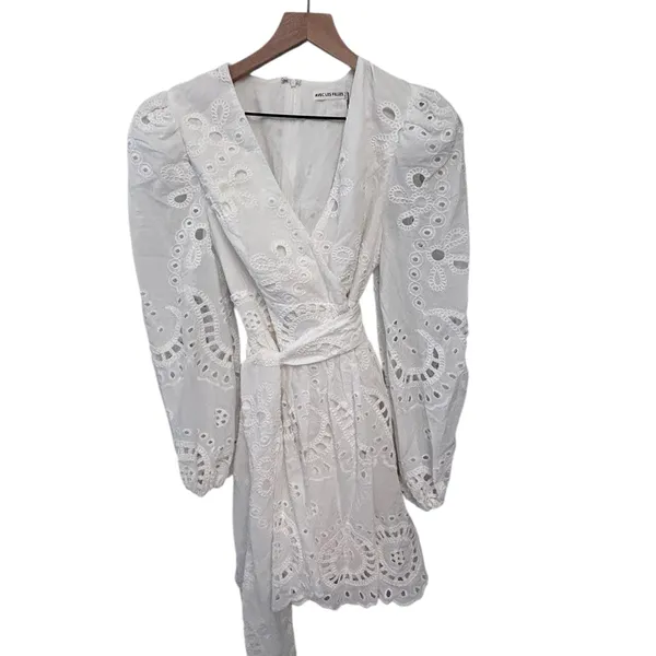 Avec Les Filles White Eyelet Jumpsuit size 10 New with tags - Image 7