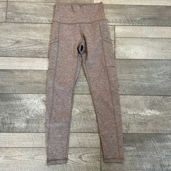 Aerie Offline Size Small Purple/Brown High Waisted Leggings - Image 3