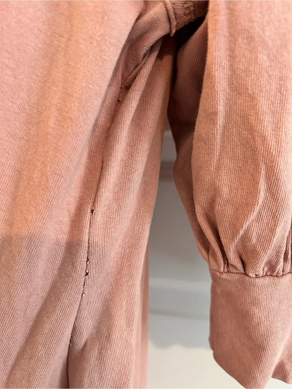 Free People FP Beach Jackie Puff Sleeve Jumpsuit Pink Size S - Image 14