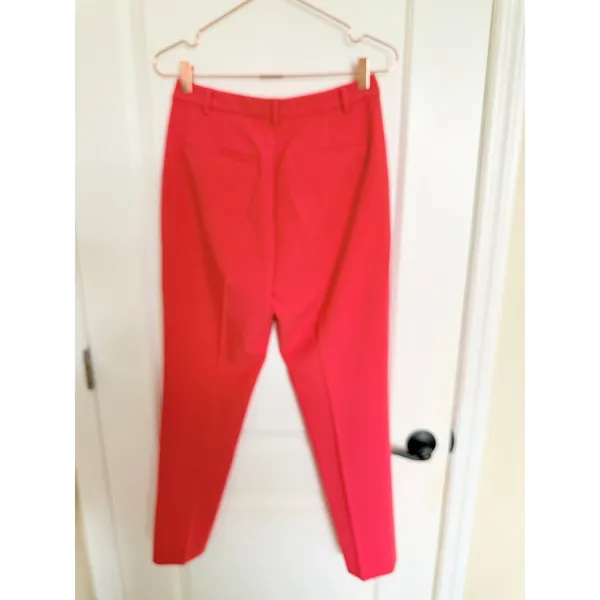 L'Agence Trousers Women Size 4‎ Red Slim Straight Leg Stretch Dress Pants - Image 5