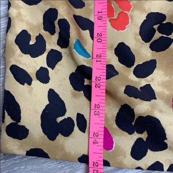 Kate spade silk leopard celesta print bow tank‎ top sz XS - Image 7
