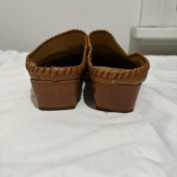 Pikolinos Women's Brandy Leather Mules Clogs Heels US Size 9-9.5 - Image 4