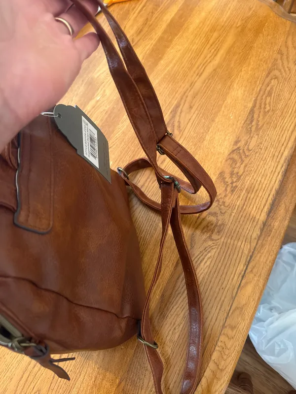Purse backpack brown NWT - Image 7