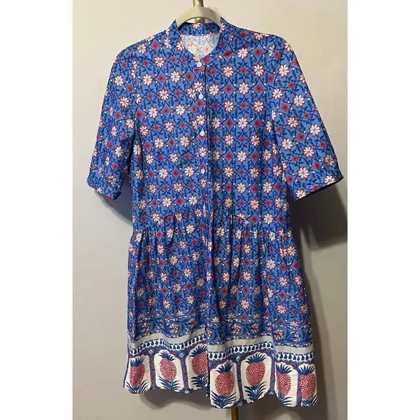 CUTE Pineapple Shirt Mini Dress Sz. XS - Image 2