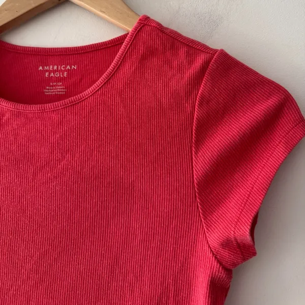 American Eagle Ribbed‎ Baby Tee - Image 2