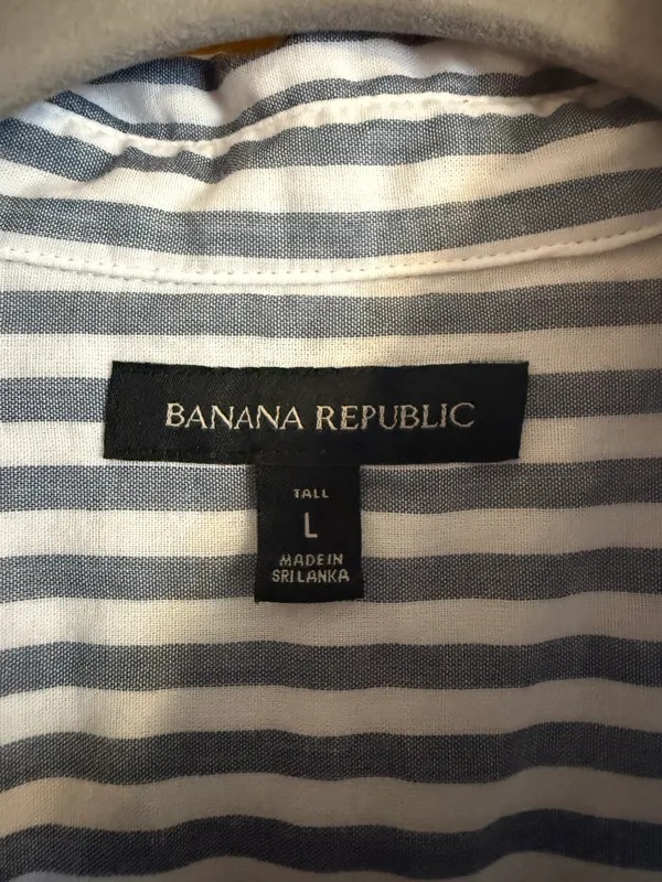 Banana Republic Striped Button Down - Image 4