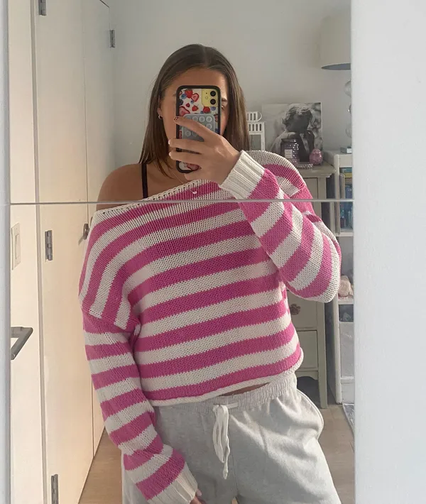 Aerie Off The Shoulder Crochet Sweater - Image 2