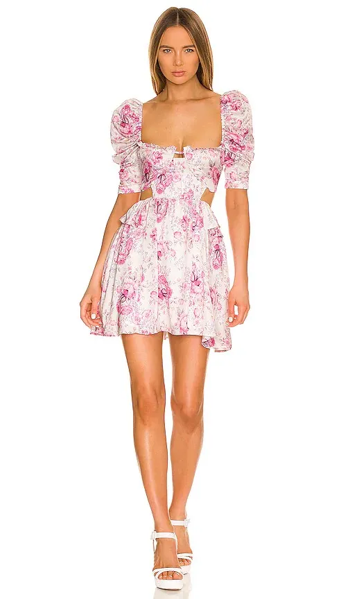 Lucia Mini Dress in Pink - Image 3