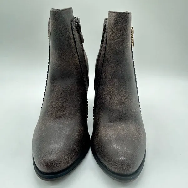 Forever Boots Womens 6 Brown Camila-65 Block Heel Ankle‎ Booties NEW - Image 4
