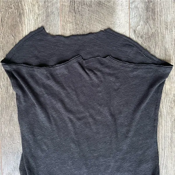 Free People Intimately All the Time Linen Blend Black Tank Top Sleeveless Shirt - Image 9
