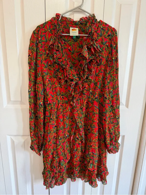 Farm Rio Tucano Paradise Mini Dress Size Large - Image 2
