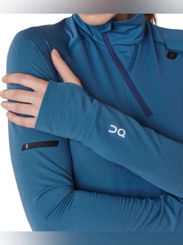 On Clouds Running Clima Shirt 1/4 Zip Pullover Long Sleeve - Image 2
