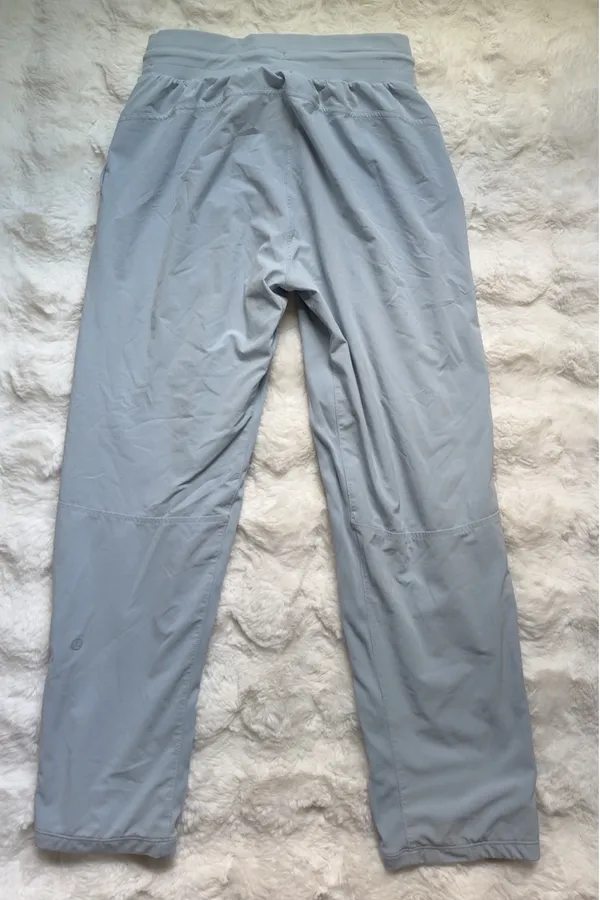 Lululemon Dance Studio Pants, Blue Linen, Size 4 - Image 3