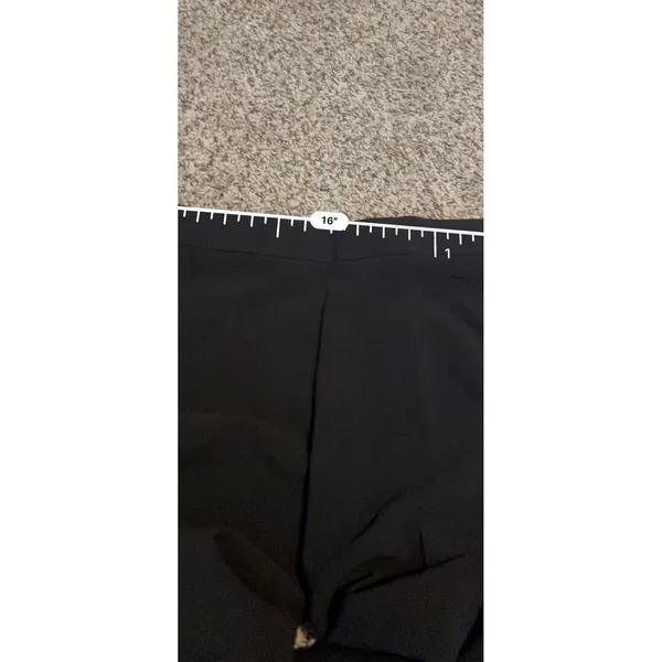 Ann Taylor Devin Fit Black Straight Leg Dress Pants‎ Side Zip Size 6 NEW - Image 6