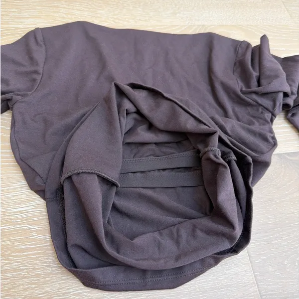 SKIMS Long Sleeve Top Square Neck Size XXS Brown - Image 5