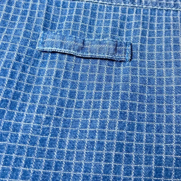Vintage Womens Size 22/24W Denim Blue Plaid Zipper Front Shirt‎ Jacket 90s Boho - Image 11