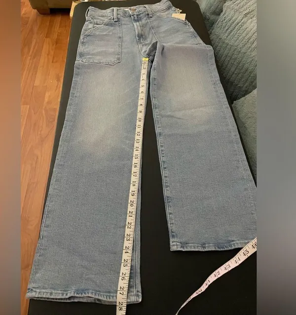 NWT MOTHER Denim The Patch Rambler Ankle Norway Dude Wash Size 25 - Image 14