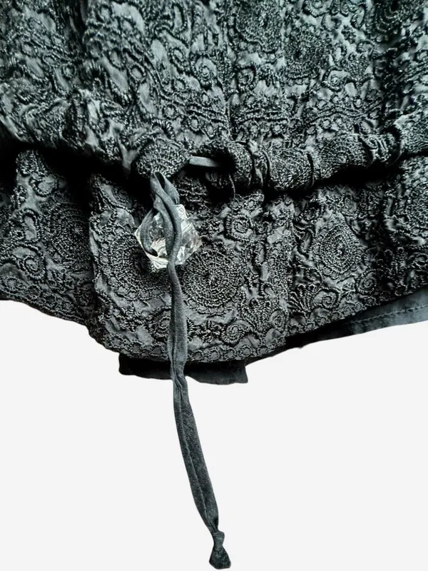 Pete & Greta Black‎ Silk Dress Sz L - Image 6